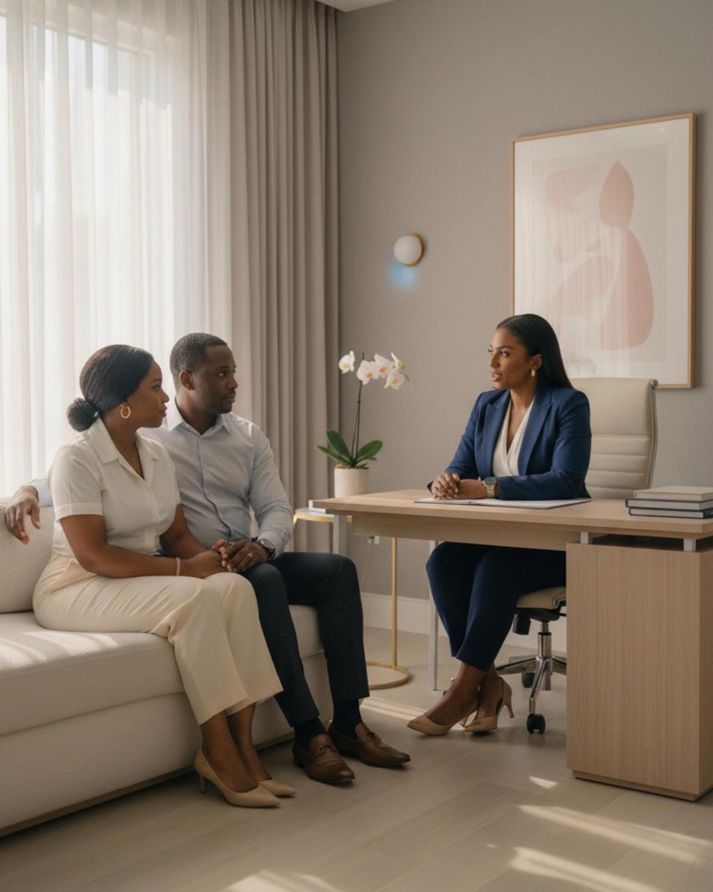 Doctor consulting with a woman during a healthcare appointment